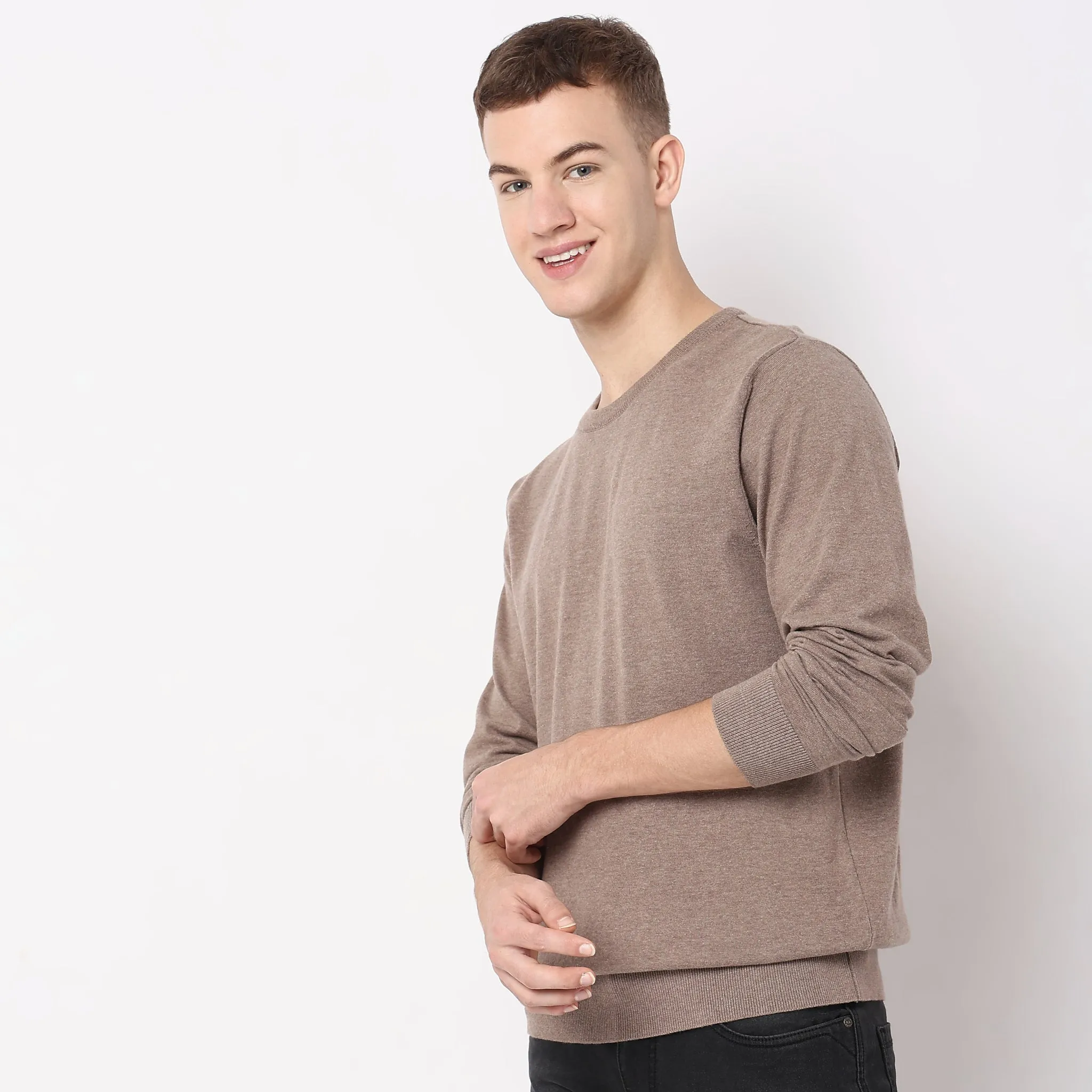 All Day Pullover™ - Comfortable exclusive soft Cotton Blend Hand Knitted with exquisite fashioning
