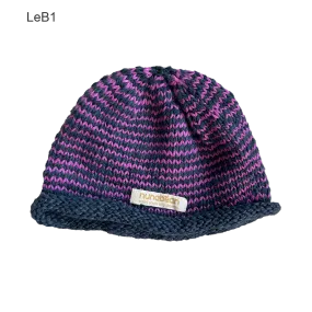 eco-baby stripey beanies (0-3m)