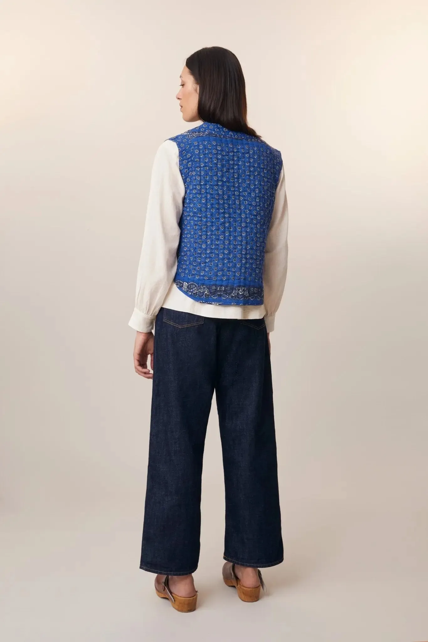 Gilet Paula N°742 Patchwork Royal Blue