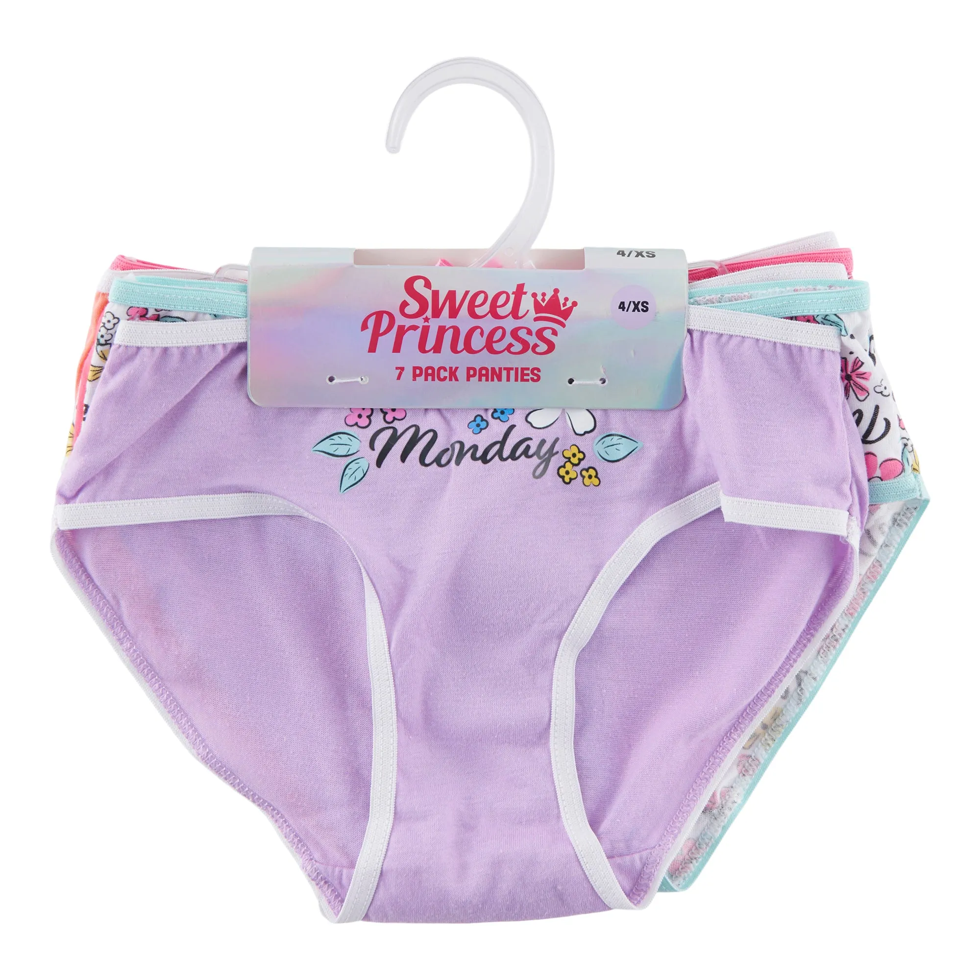 Girl's Assorted Underwear, 7-Pack