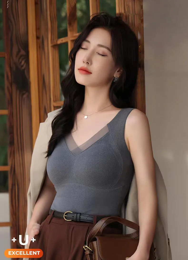 Graphene Self-heating Camisole With Built-in Bra