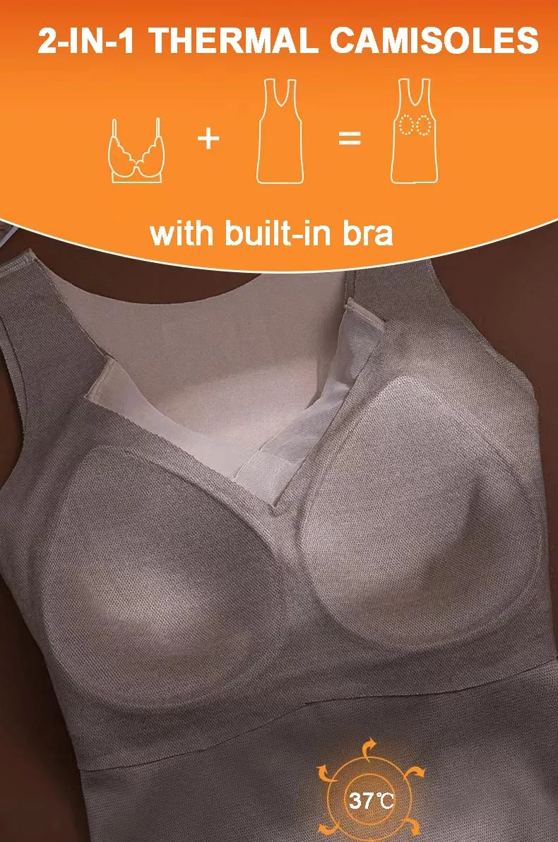 Graphene Self-heating Camisole With Built-in Bra