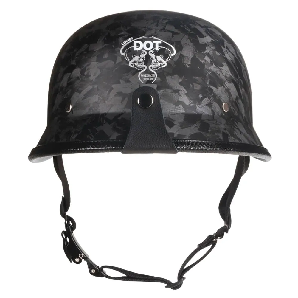 Lightweight Mayan DOT Germanator Helmet / Carbon Fiber