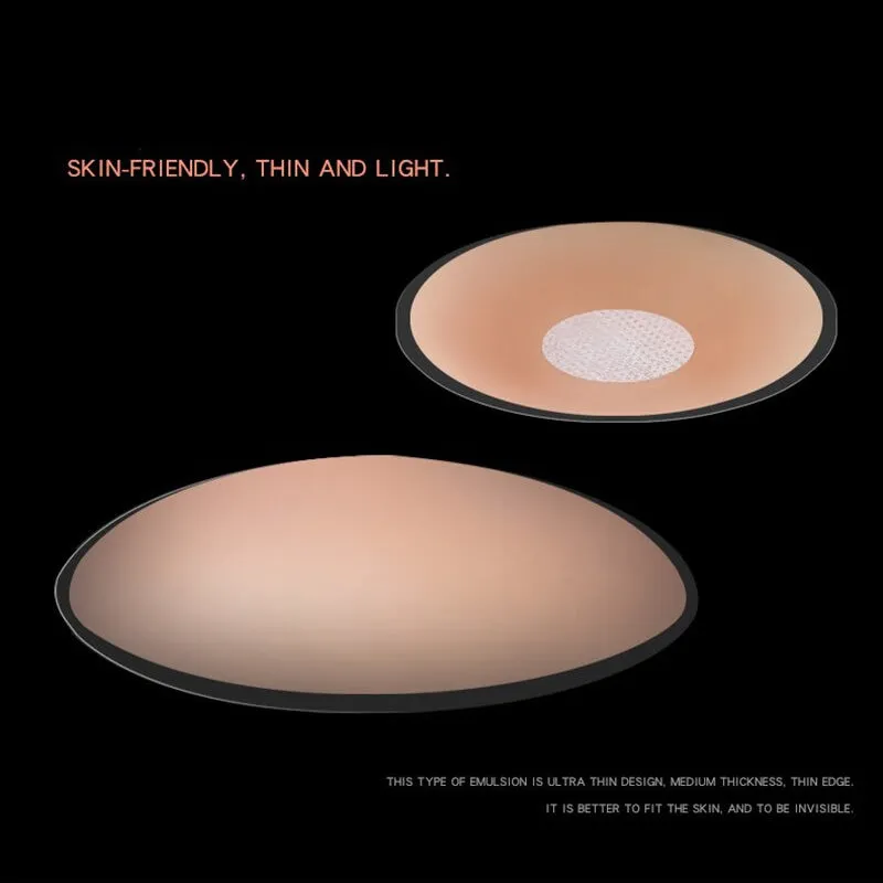 Six pairs of silicone invisible bra pads, anti-glare and anti-bump nipple stickers
