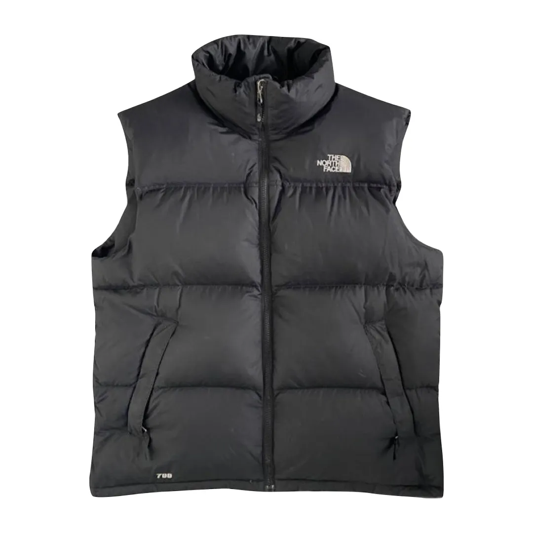 The North Face Matte Black Gilet Puffer Jacket